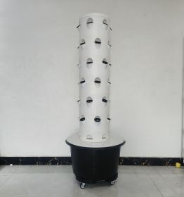 Soilless Culture Indoor&Outdoor Hydroponic Aeroponic Tower 6 Holes Detachable Cups 6 Layers 36 Planting Sites Growing System Kits for Greenhouse