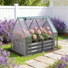 Mini greenhouse, garden bed, Clear and Dark Gray
