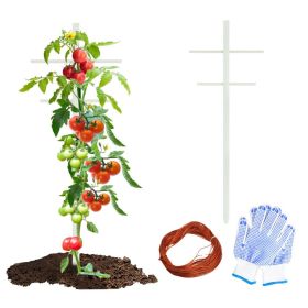 7FT 1PC Hollow T-shaped climbing trellis, high-strength support, stylish design, easily create a green living wall