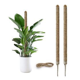 27.6inch Bendable Coconut Coir Stick with Hemp Rope The Ideal Plant Support, Natural and Eco-Friendly, Easily Create a Green Space