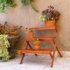 Malibu Patio Three-layer Wood Garden Plant Stand