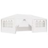Professional Party Tent with Side Walls 13.1'x19.7' White 0.3 oz/ft²