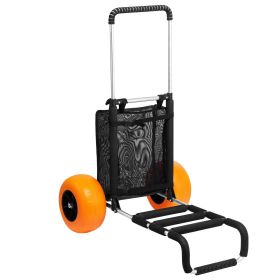 VEVOR Beach Dolly with Big Wheels for Sand, 29.9" x 15.4" Cargo Deck, w/ 12" Solid Wheels