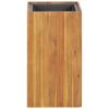 Garden Raised Bed 13.2"x13.2"x23.6" Solid Acacia Wood
