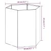 Planter Rusty 15.7"x15.7"x17.7" Corten Steel