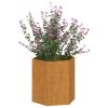 Planter Rusty 15.7"x15.7"x17.7" Corten Steel
