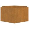 Planter Rusty 35.4"x35.4"x17.7" Corten Steel