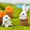 4pcs Little White Rabbit Table Decoration Ornament Easter Decoration Party Decoration