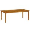 7 Piece Patio Dining Set Solid Wood Acacia