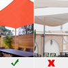 7'x13' Rectangle Sun Shade Sail/ Watermalon Red