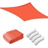 7'x13' Rectangle Sun Shade Sail/ Watermalon Red