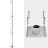 10ft Sun Sail Pole Post Silver