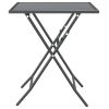 3 Piece Patio Dining Set Expanded Metal Mesh Anthracite