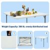 3ft Square Indoor Outdoor Party Folding Table, White