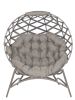 56 H x 45 W x 26 D Outdoor Beige Crossweave Cozy Ball Chair with Cushion