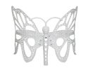 35 H x 46 W x 27 D Outdoor White Butterfly Bench, 400 lbs Weight Capacity, Weather Resistant