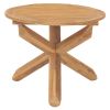 Patio Dining Table Ø35.4"x29.5" Solid Teak Wood