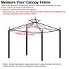 12X10ft 2T Waterproof Finial Classic Gazebo Top Tan