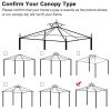 12X10ft 2T Waterproof Finial Classic Gazebo Top Tan