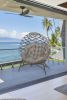 56 H x 45 W x 26 D Outdoor Beige Crossweave Cozy Ball Chair with Cushion