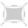 13'x10' Rectangle Sun Shade Sail/ Turquoise