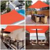 7'x13' Rectangle Sun Shade Sail/ Watermalon Red