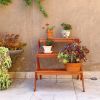 Malibu Patio Three-layer Wood Garden Plant Stand
