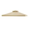 12X10ft 2T Waterproof Finial Classic Gazebo Top Tan
