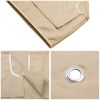 12X10ft 2T Waterproof Finial Classic Gazebo Top Tan