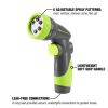 Flexzilla 6-Pattern Adjustable Garden Hose Nozzle