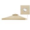 12X10ft 2T Waterproof Finial Classic Gazebo Top Tan