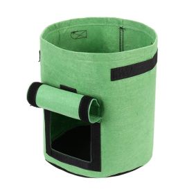 7 Gallon-5Pack Garden Potato Grow Bags With Carry Handle For Vegatable Tomatoes Carrots Taro Aeration Fabric Pots Heavy Duty (Option: 5pcs)