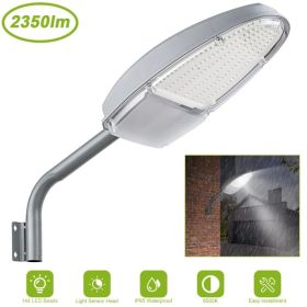 Wall Pack LED Lights 144LEDs Photocell Sensor Street Lamp IP65 Waterproof Outdoor Lighting (Option: Silver)