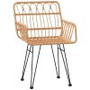 5 Piece Patio Dining Set Poly Rattan