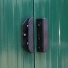 9.1' x 10.5' Galvanized Steel Storage Shed Sliding Door Tool Shack with 4 Vents & Metal Floor
