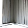 9.1' x 10.5' Galvanized Steel Storage Shed Sliding Door Tool Shack with 4 Vents & Metal Floor