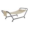 Polyester Hammock with Stand and Pillow for Outdoor , Multi color